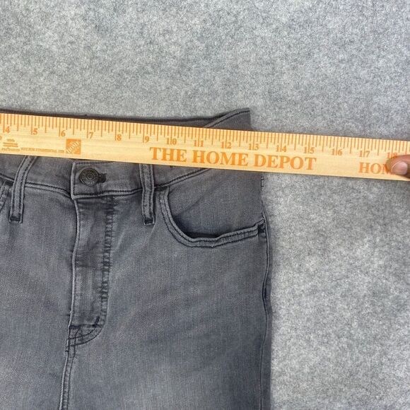 MadeWell 10' HIGH-RISE Skinny Jeans 27 Gray Faded Raw Hem - Picture 9 of 14
